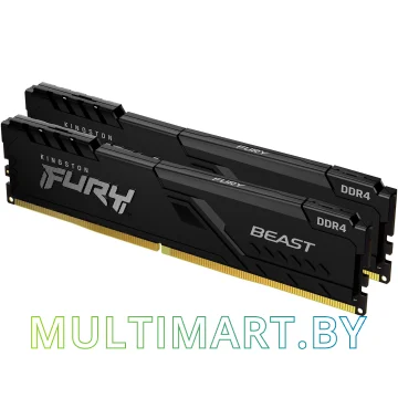 Оперативная память Kingston FURY Beast 2x32GB DDR4 PC4-25600 (KF432C16BBK2/64) картинка 4